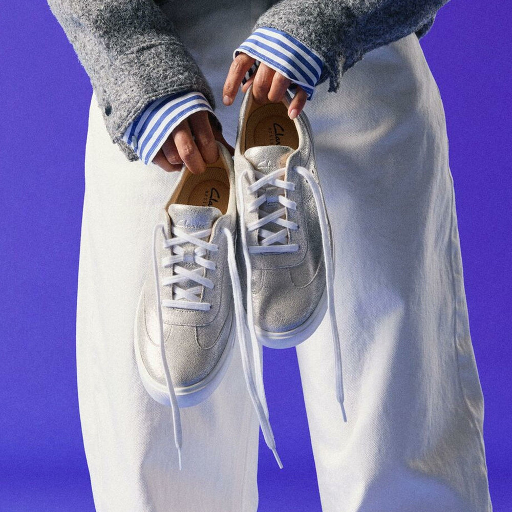 Makea Court Metallic Leather