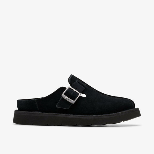 Solsbury Mule Black Suede