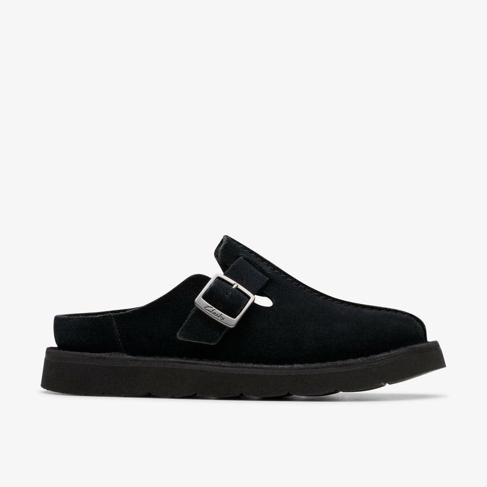 Solsbury Mule Black Suede