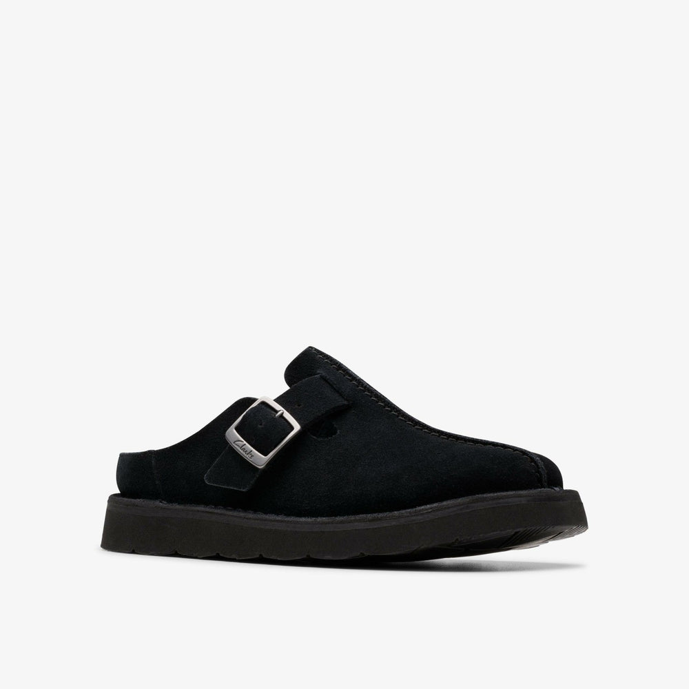 Solsbury Mule Black Suede