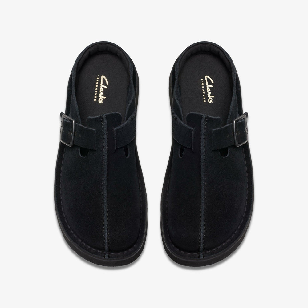 Solsbury Mule Black Suede