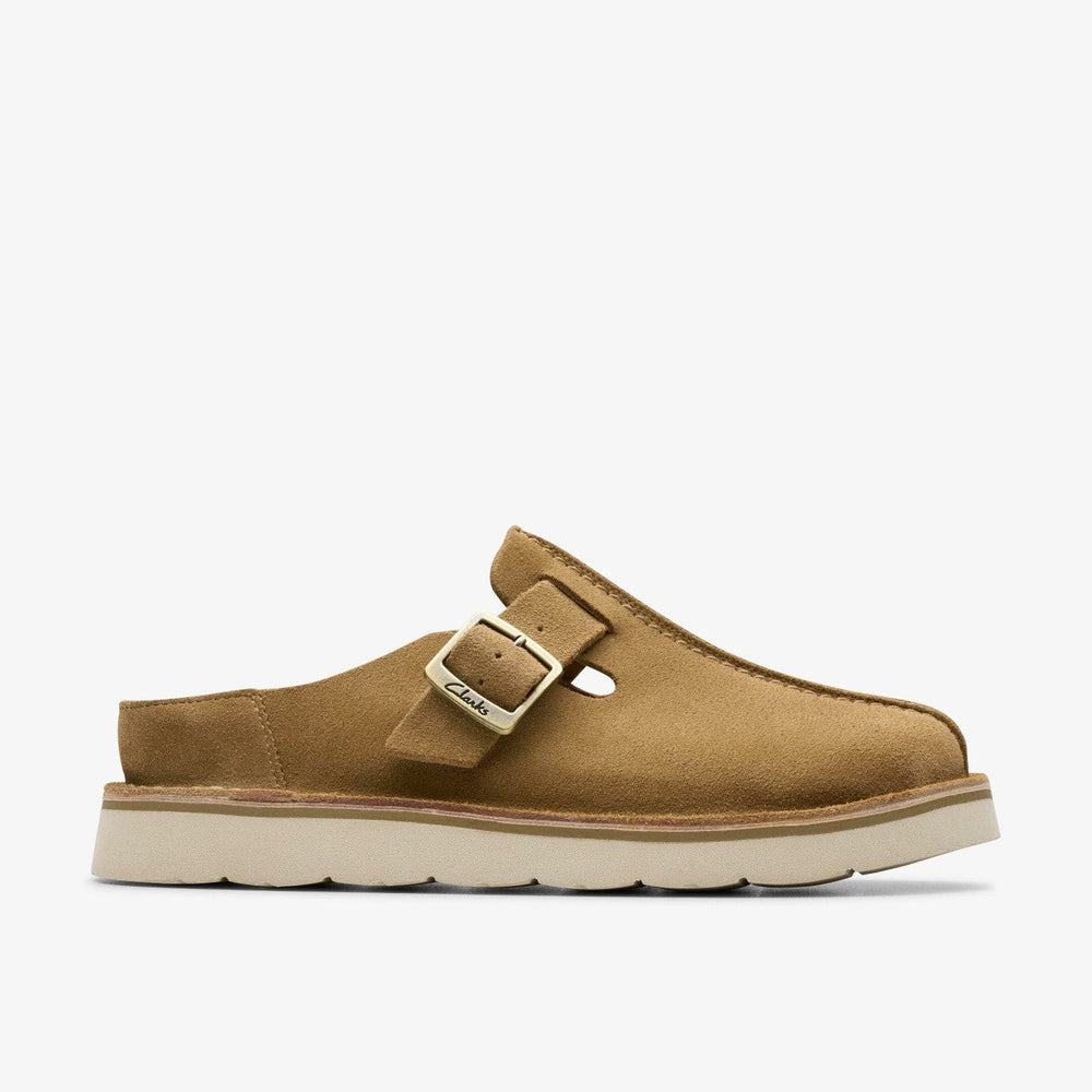 Solsbury Mule Dark Sand Suede