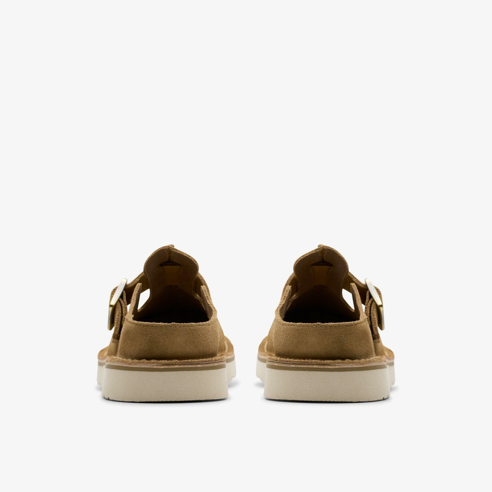 Solsbury Mule Dark Sand Suede