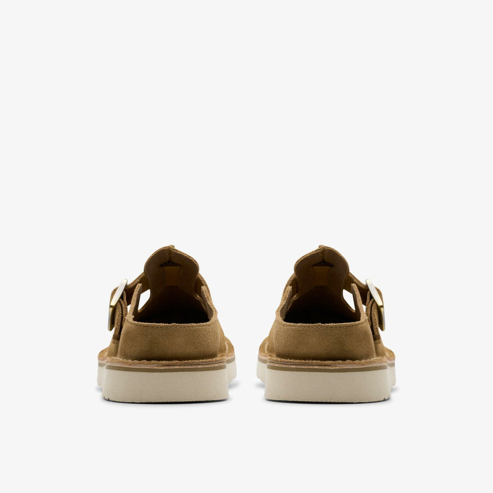 Solsbury Mule Dark Sand Suede