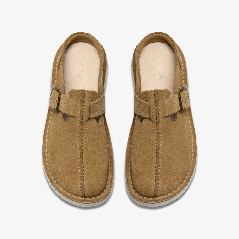 Solsbury Mule Dark Sand Suede