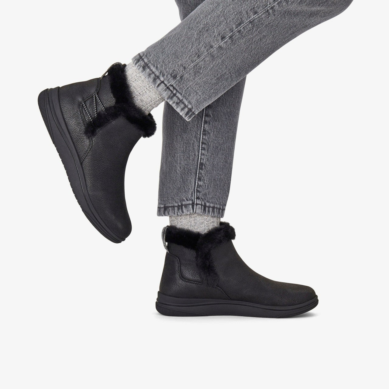 Brinkley Fur Black Combination