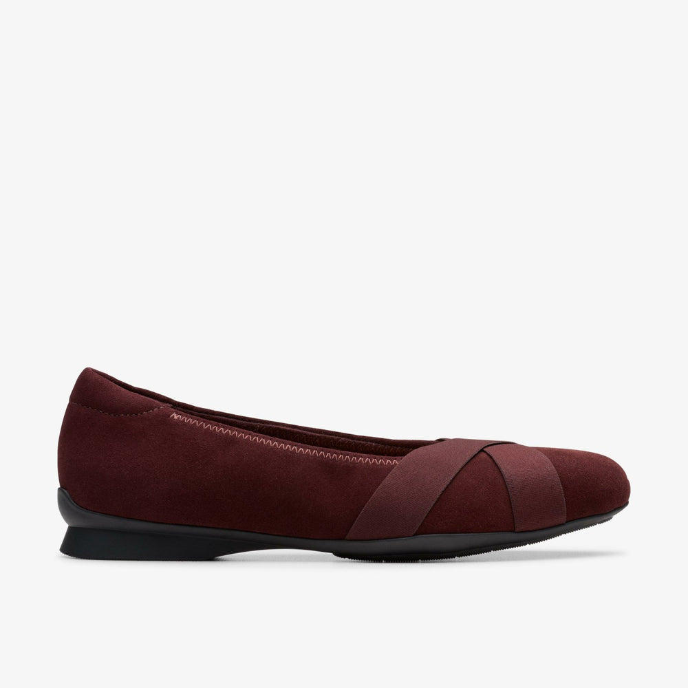 Jazmynn Gem Merlot Suede