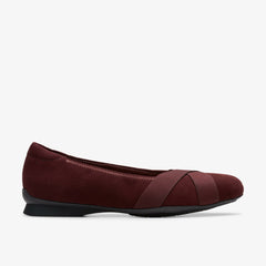 Jazmynn Gem Merlot Suede