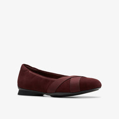 Jazmynn Gem Merlot Suede