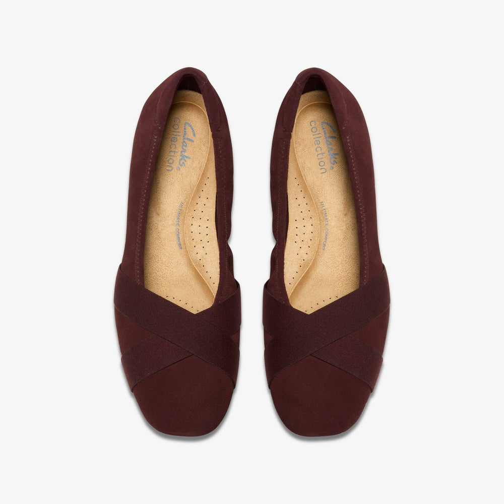 Jazmynn Gem Merlot Suede