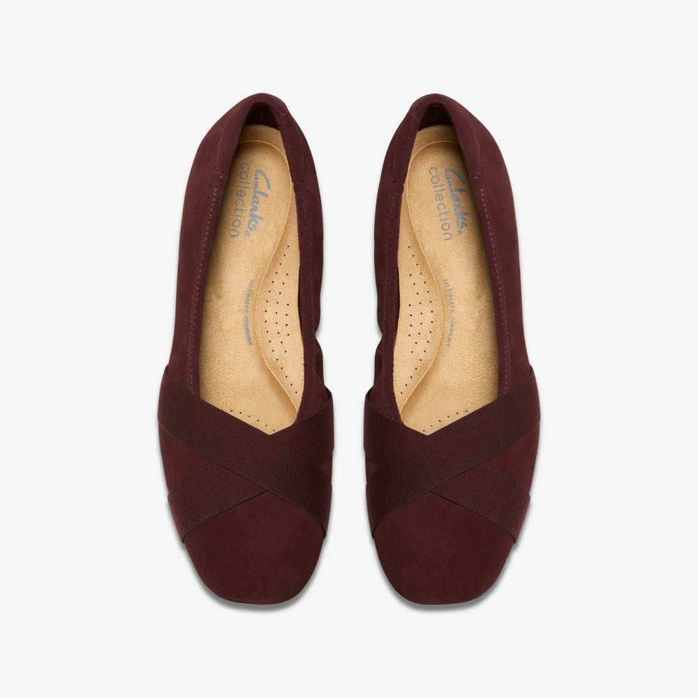 Jazmynn Gem Merlot Suede