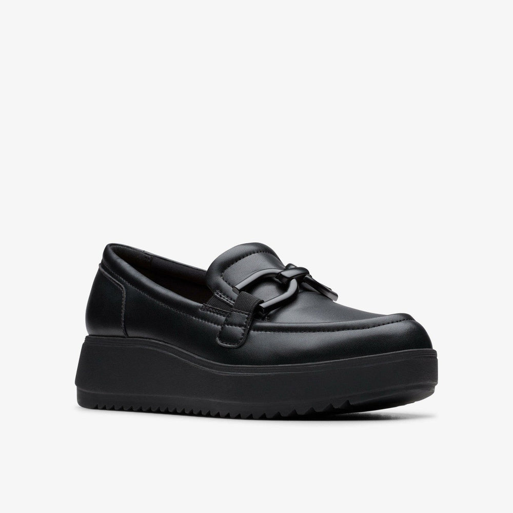 Zylah Top Black Leather