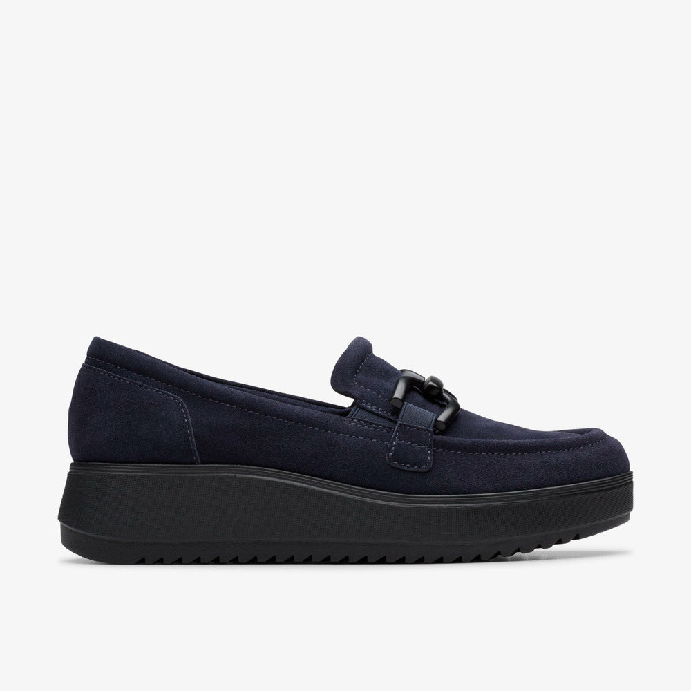 Zylah Top Navy Suede