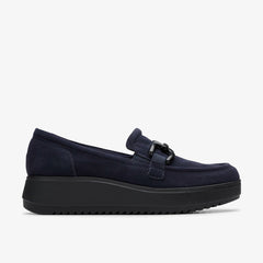 Zylah Top Navy Suede