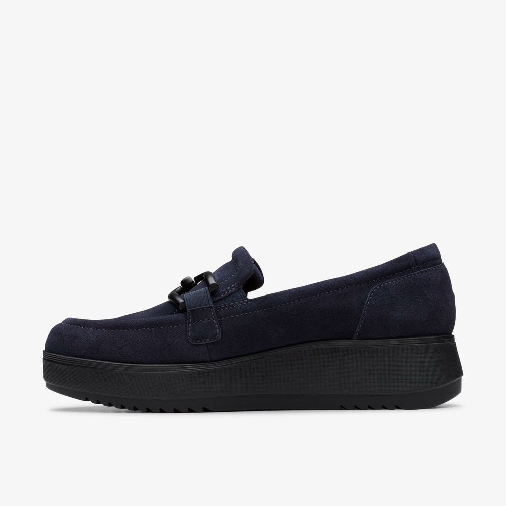 Zylah Top Navy Suede