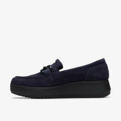 Zylah Top Navy Suede