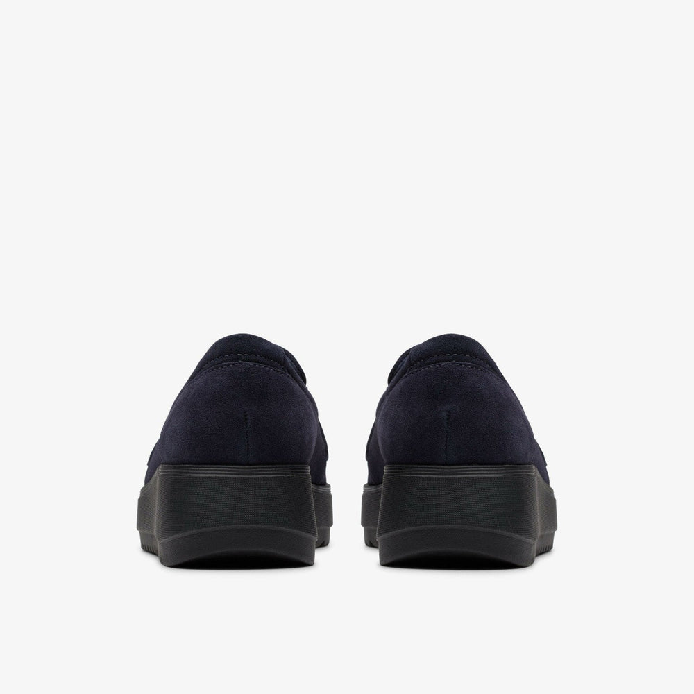 Zylah Top Navy Suede