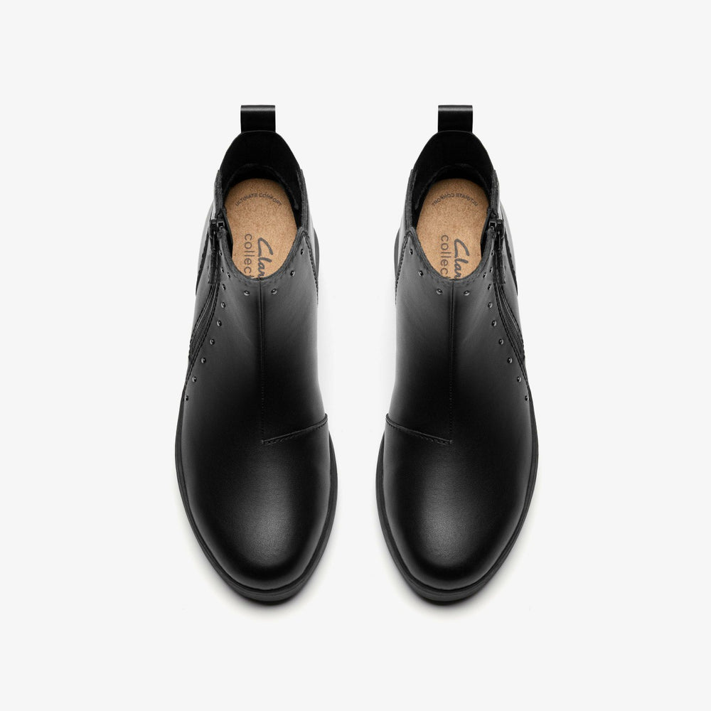 Zylah Willow Black Leather