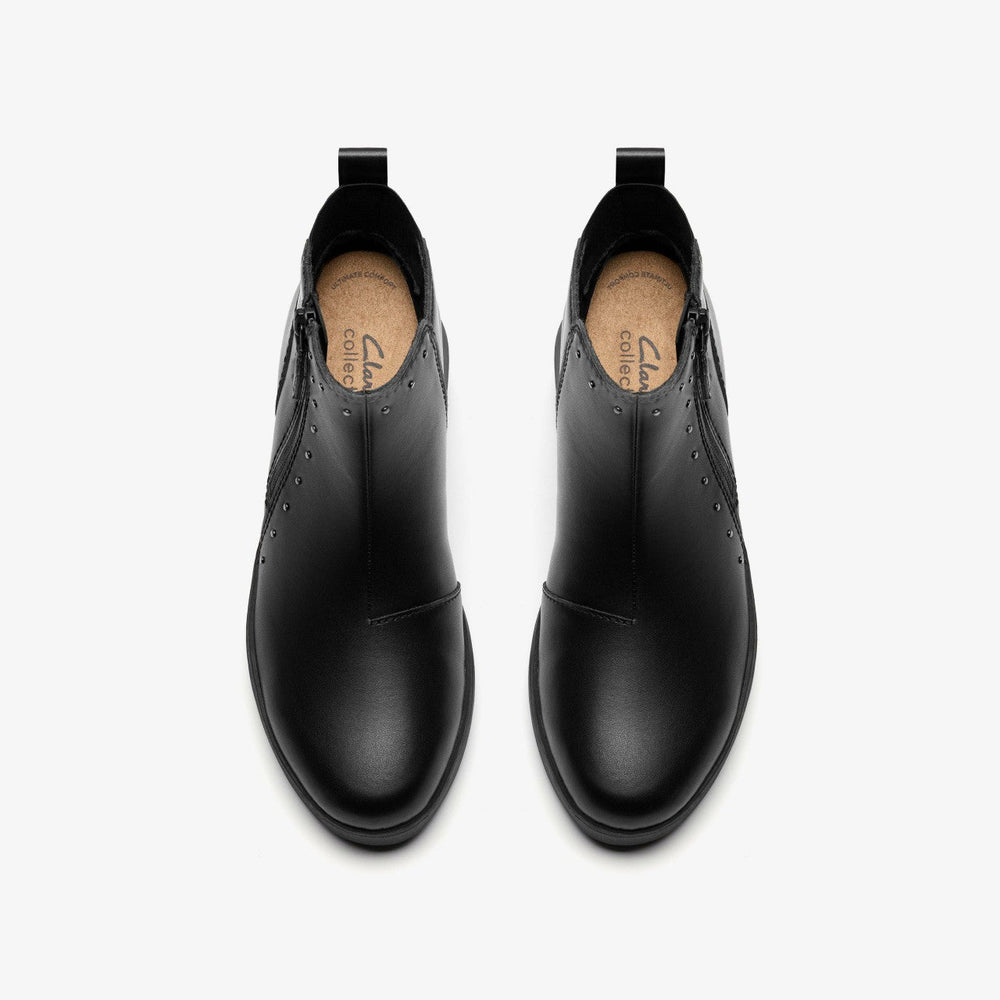 Zylah Willow Black Leather