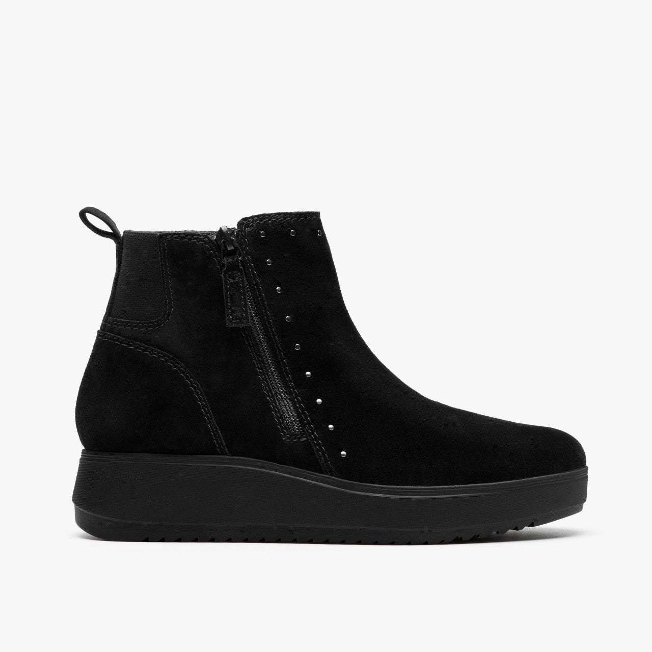 Zylah Willow Black Suede
