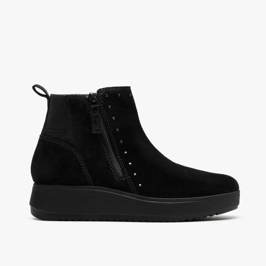 Zylah Willow Black Suede