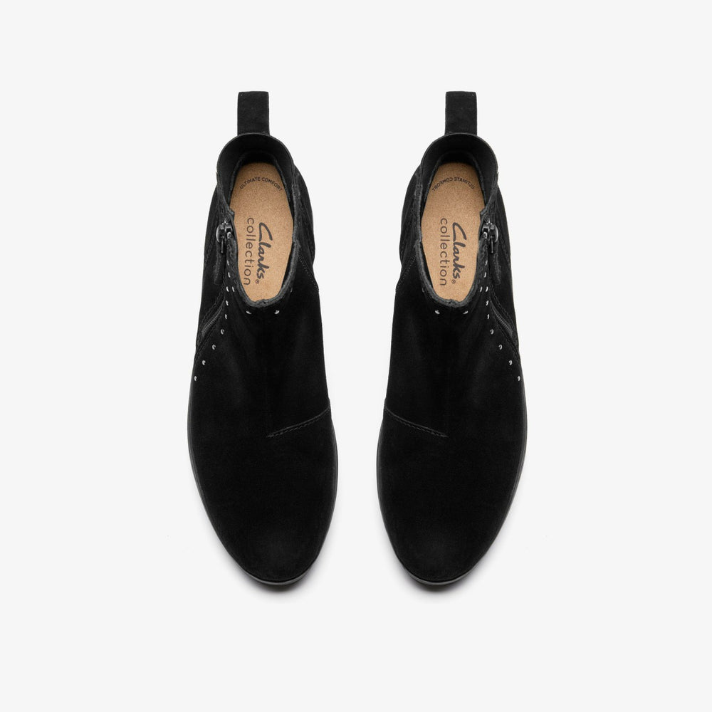Zylah Willow Black Suede