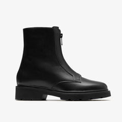 Lauryl Zip Black Leather
