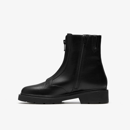 Lauryl Zip Black Leather
