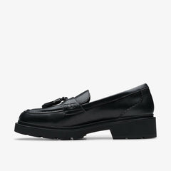 Lauryl Tassel Black Leather