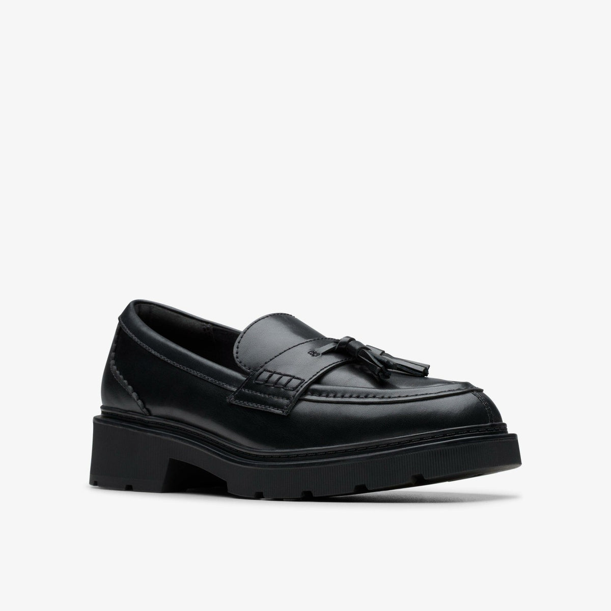 Lauryl Tassel Black Leather