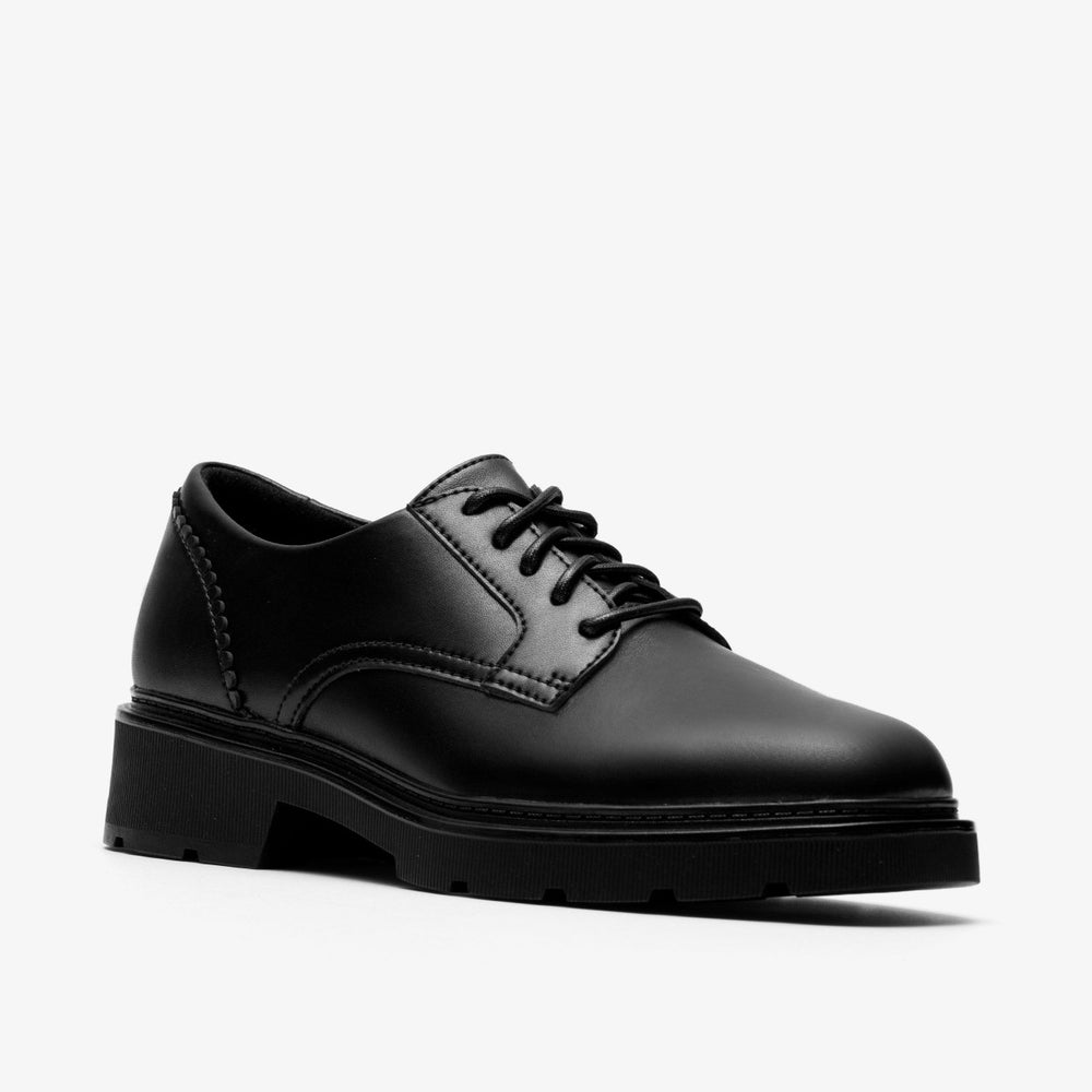 Lauryl Lace Black Leather