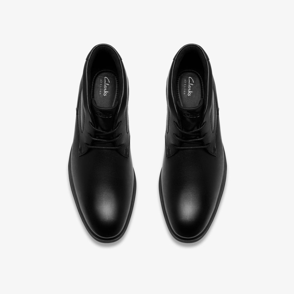 Eldredge Mid Black Leather