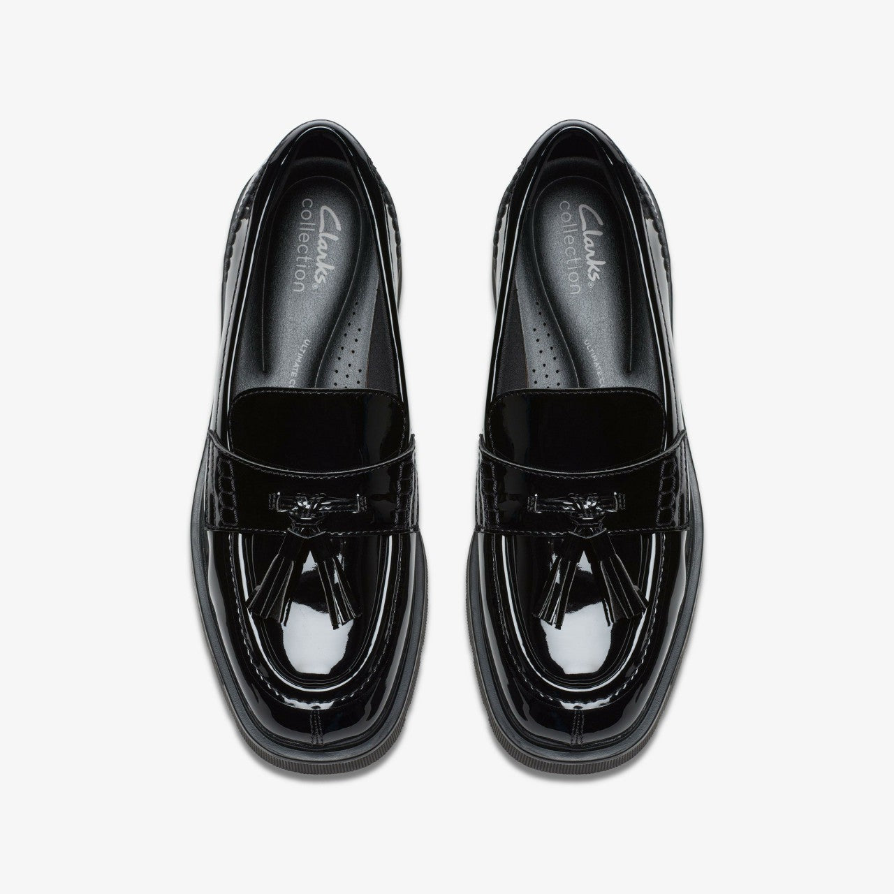 Lauryl Tassel Black Patent