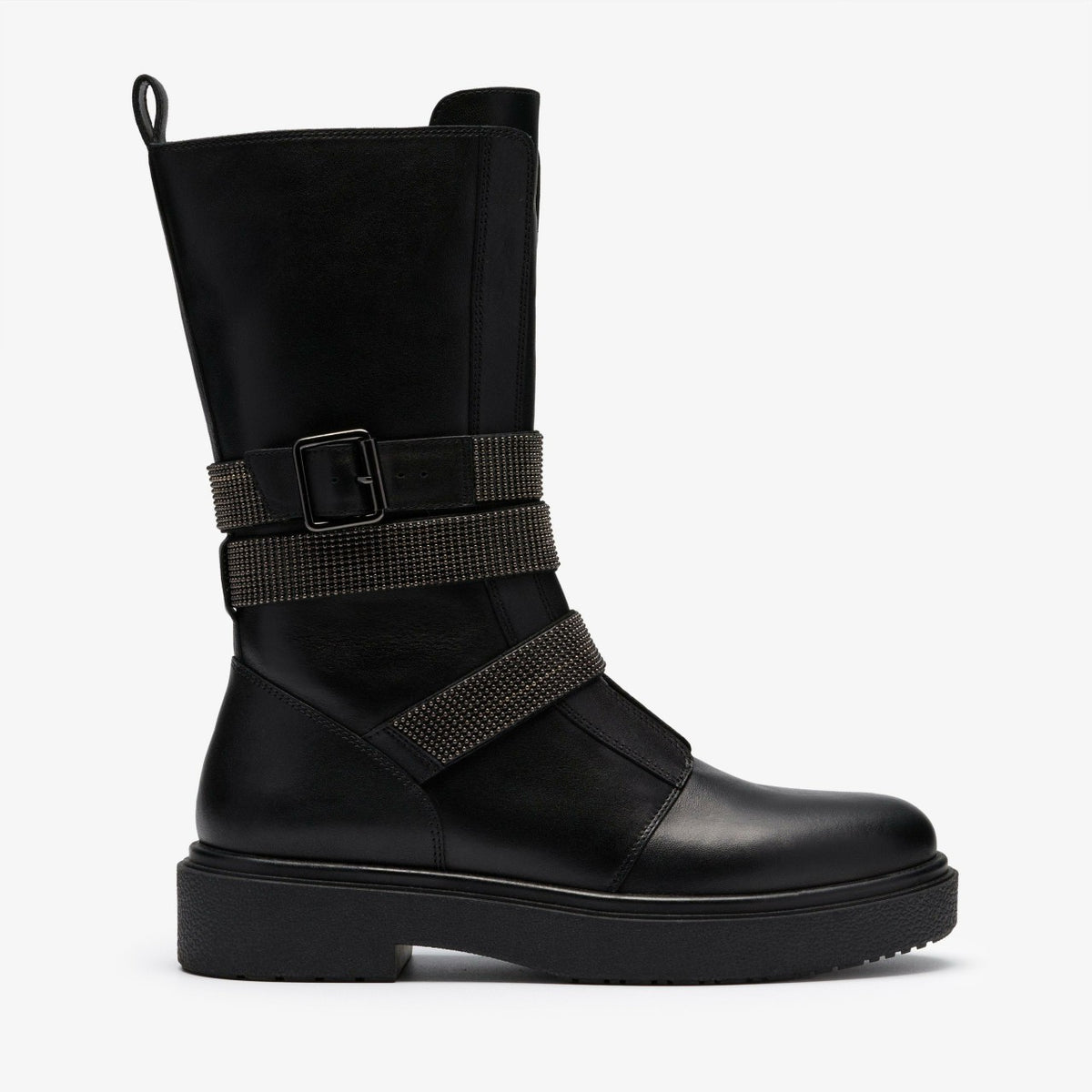 Muster Chain Black Leather