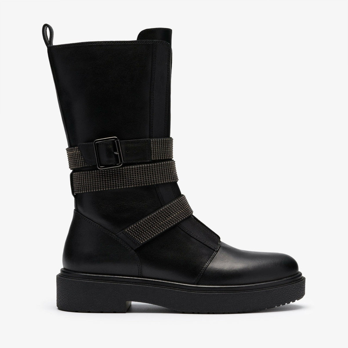 Muster Chain Black Leather