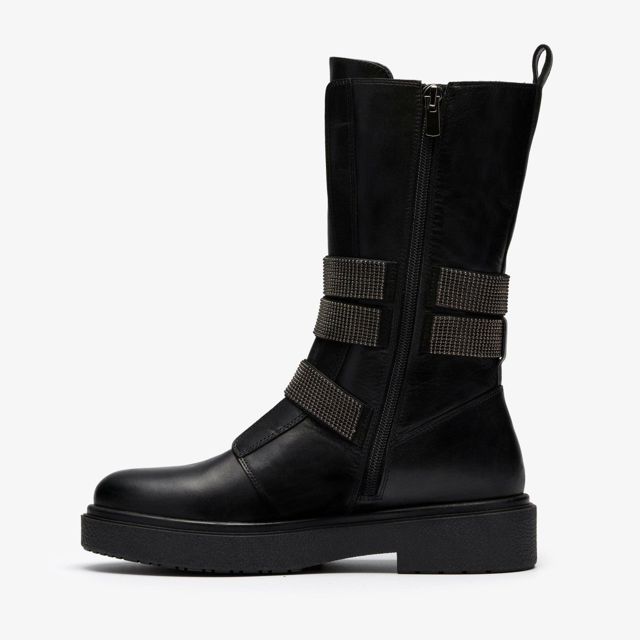 Muster Chain Black Leather