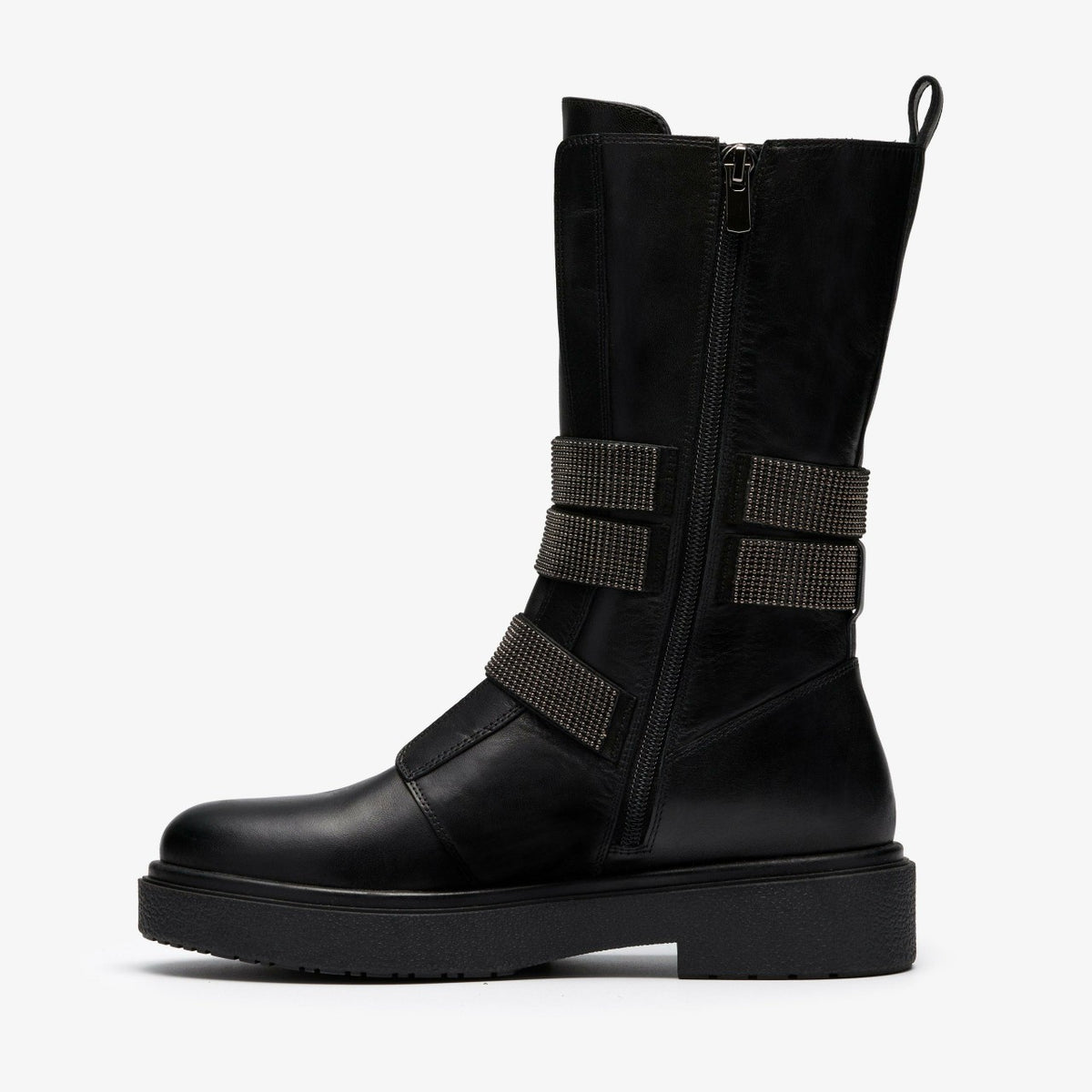 Muster Chain Black Leather