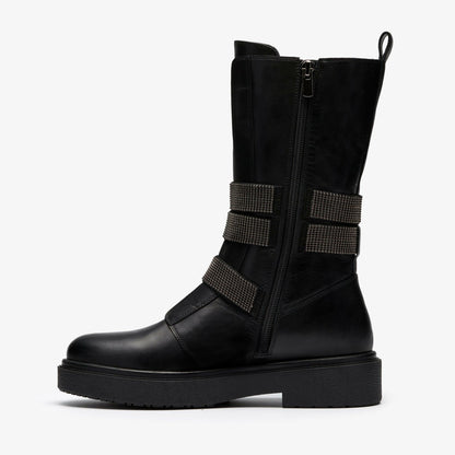 Muster Chain Black Leather