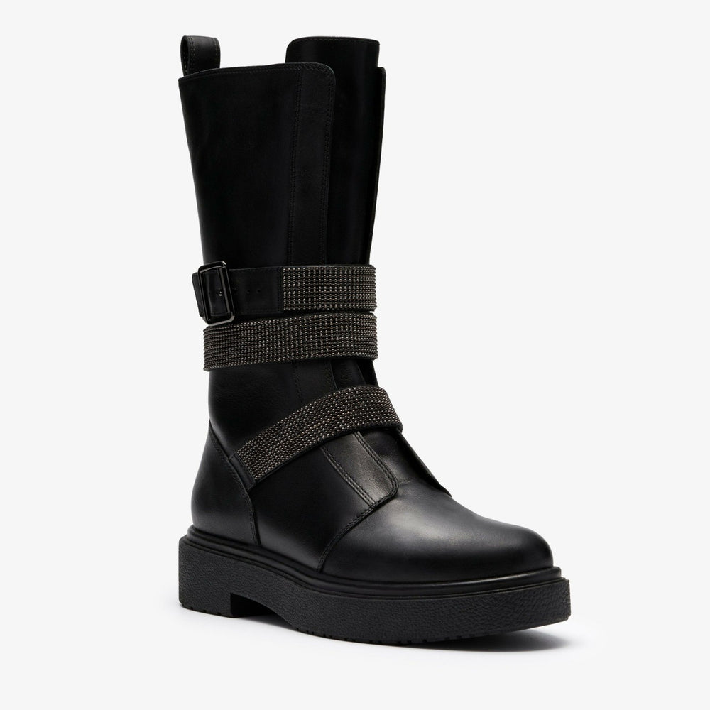 Muster Chain Black Leather