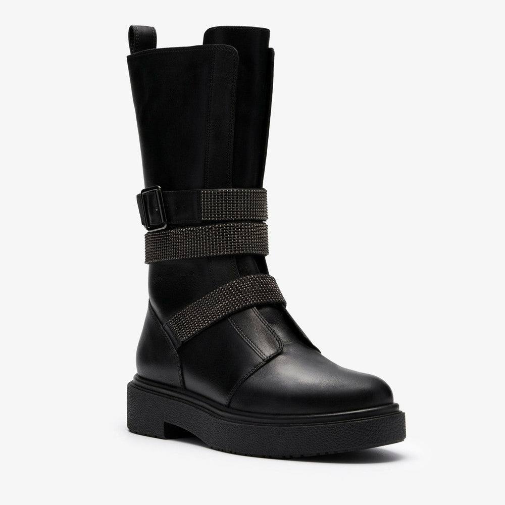 Muster Chain Black Leather