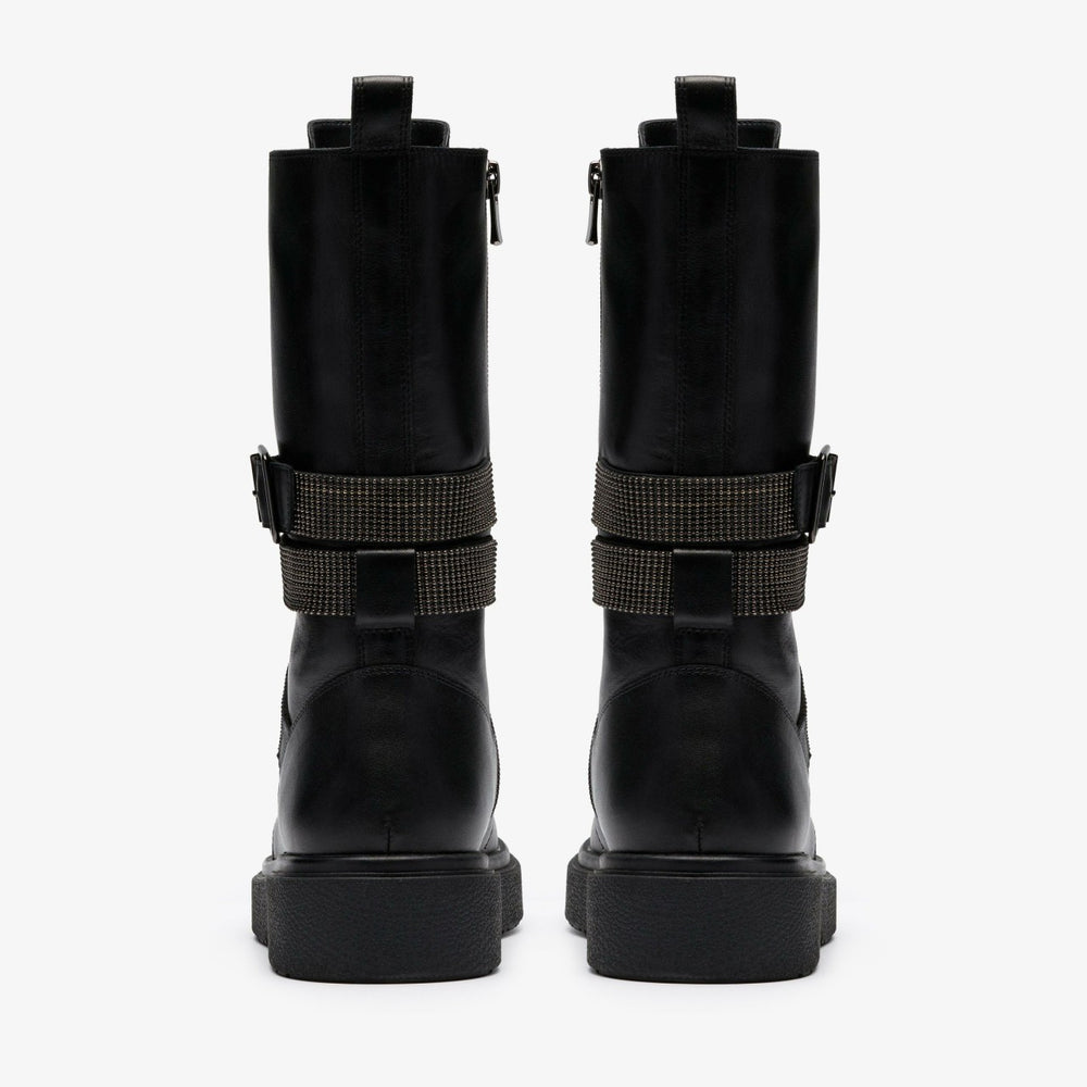 Muster Chain Black Leather