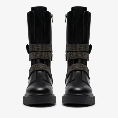Muster Chain Black Leather