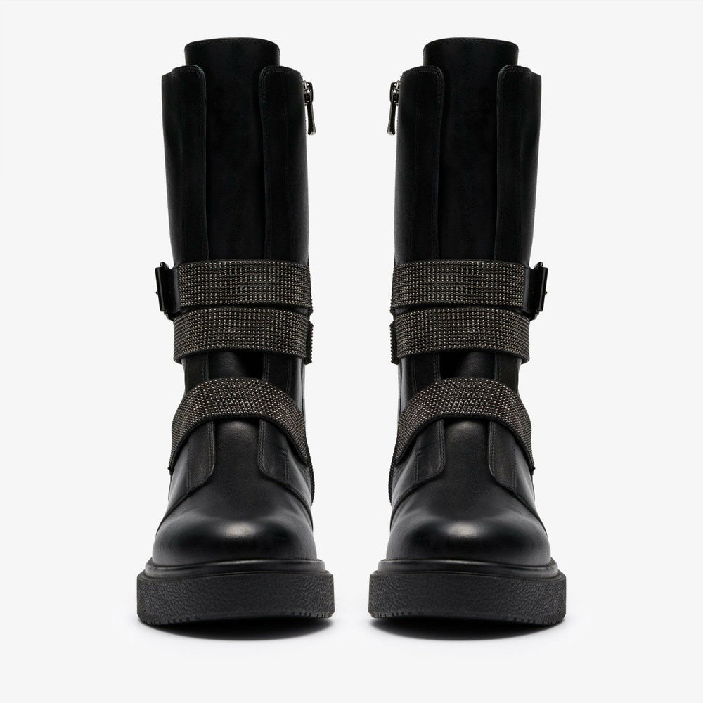 Muster Chain Black Leather
