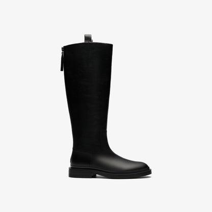 Previa Hi Black Leather