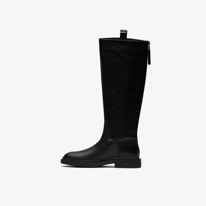 Previa Hi Black Leather