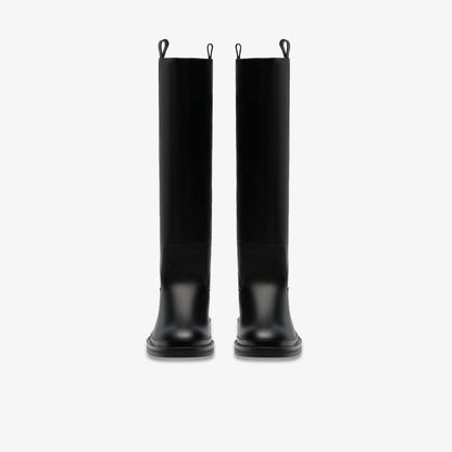 Previa Hi Black Leather