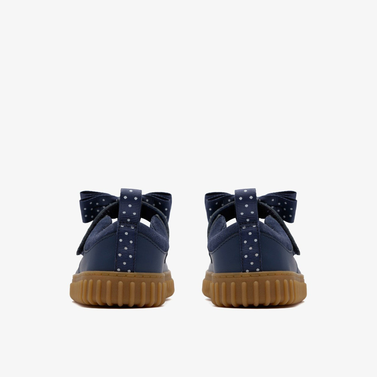 Cove Bow Toddler Navy Leather