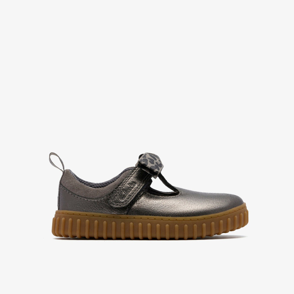 Cove Bow Toddler Silver Metallic