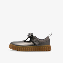 Cove Bow Toddler Silver Metallic