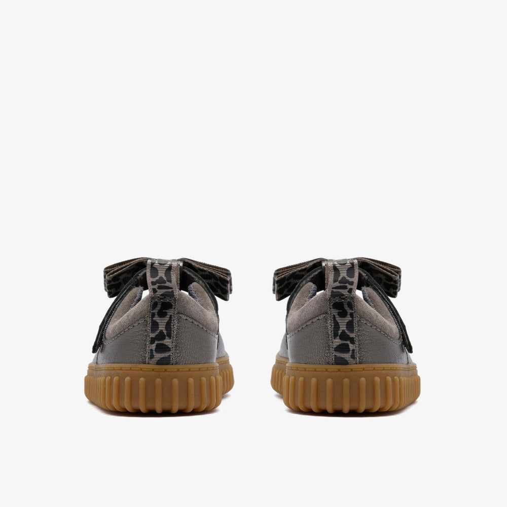 Cove Bow Toddler Silver Metallic